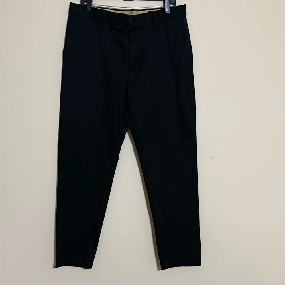 Banana Republic Men's black chino Pants tapered 36X32 casual office grandpa Y2K